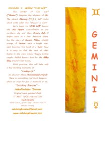 Gemini Batik Scarf Card