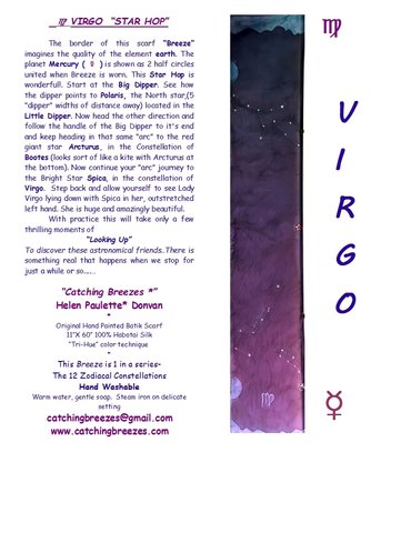 Virgo Scarf Card